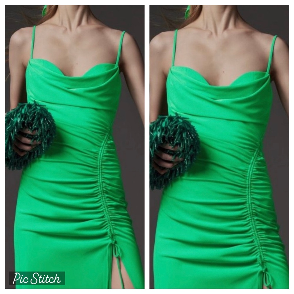 ZARA | Draped Midi Dress